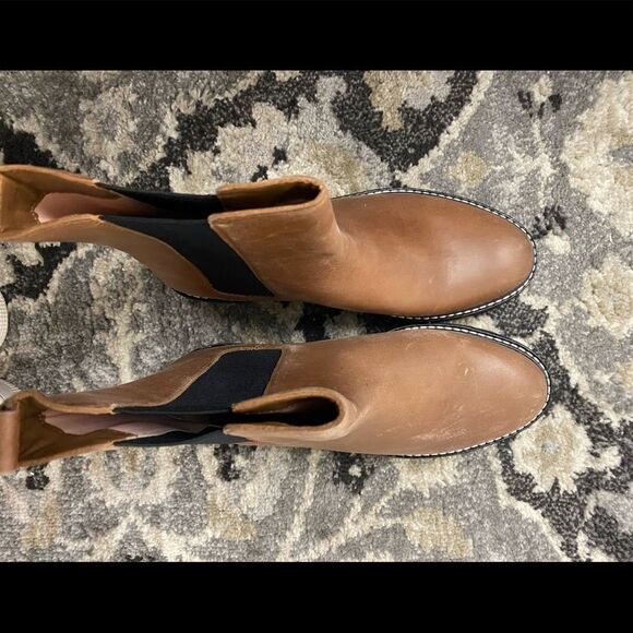 J. Crew Gwen lug-sole high-shaft Chelsea boots in leatherItem BA187* - Picture 3 of 5